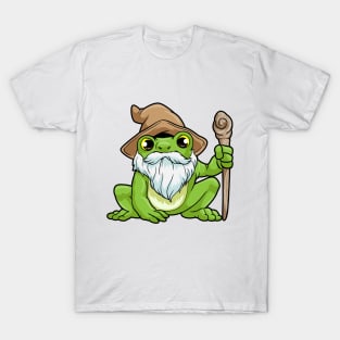 Frog as Magician with Magic wand T-Shirt